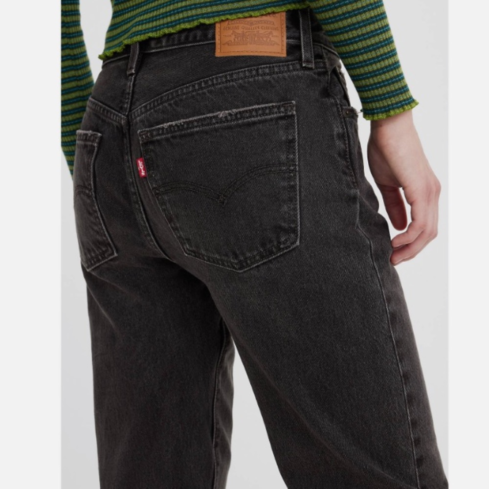 levis middy straight black wash